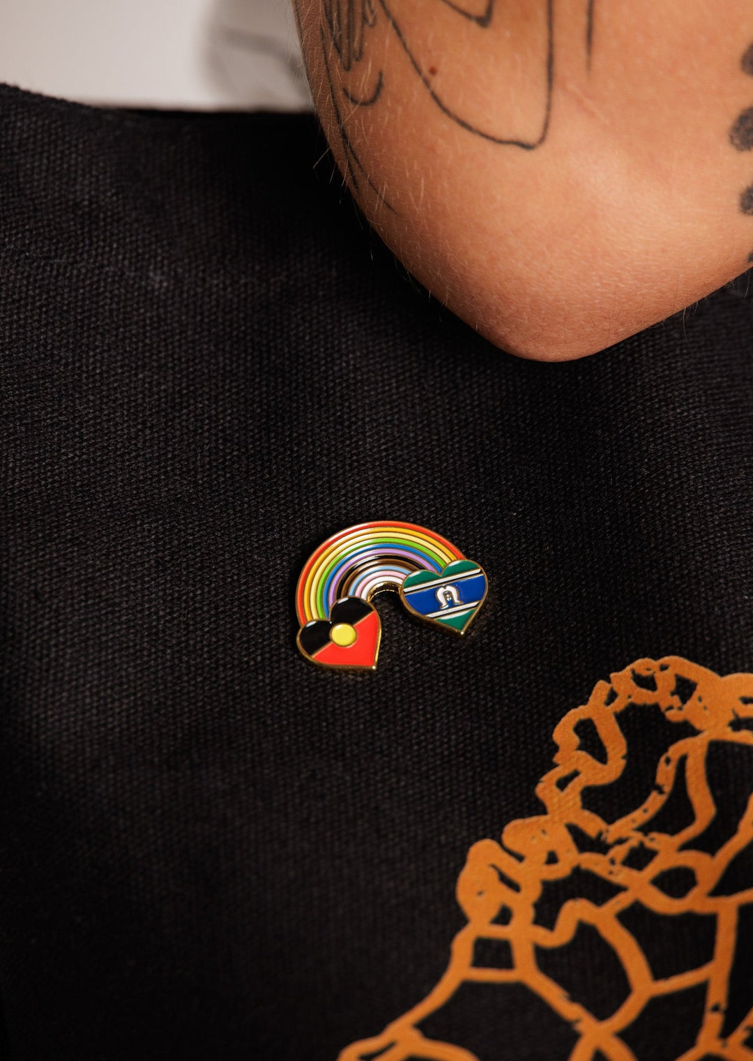 Rainbow Mob Pin