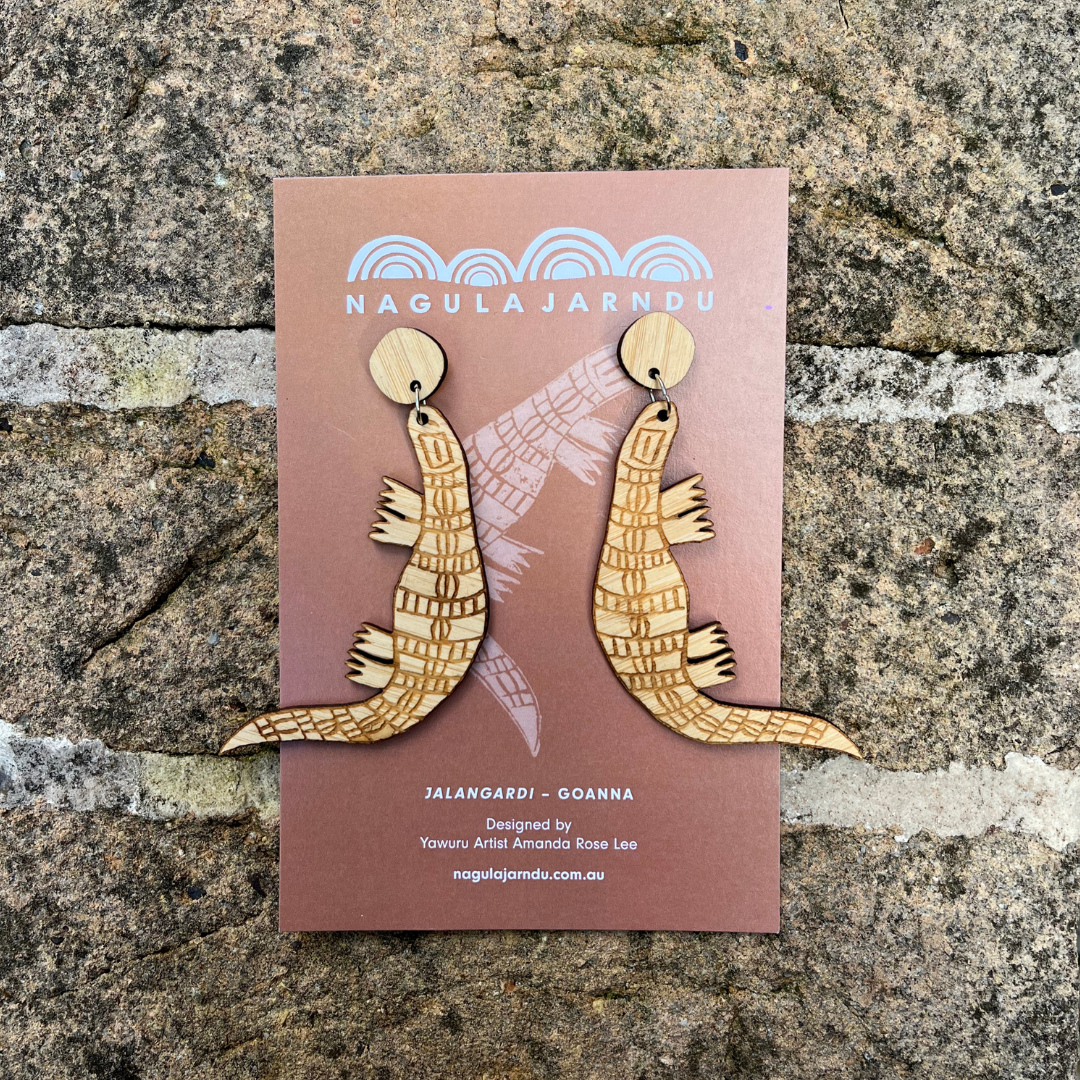 Jarlangardi (Goanna) Earrings By Amanda Rose Lee