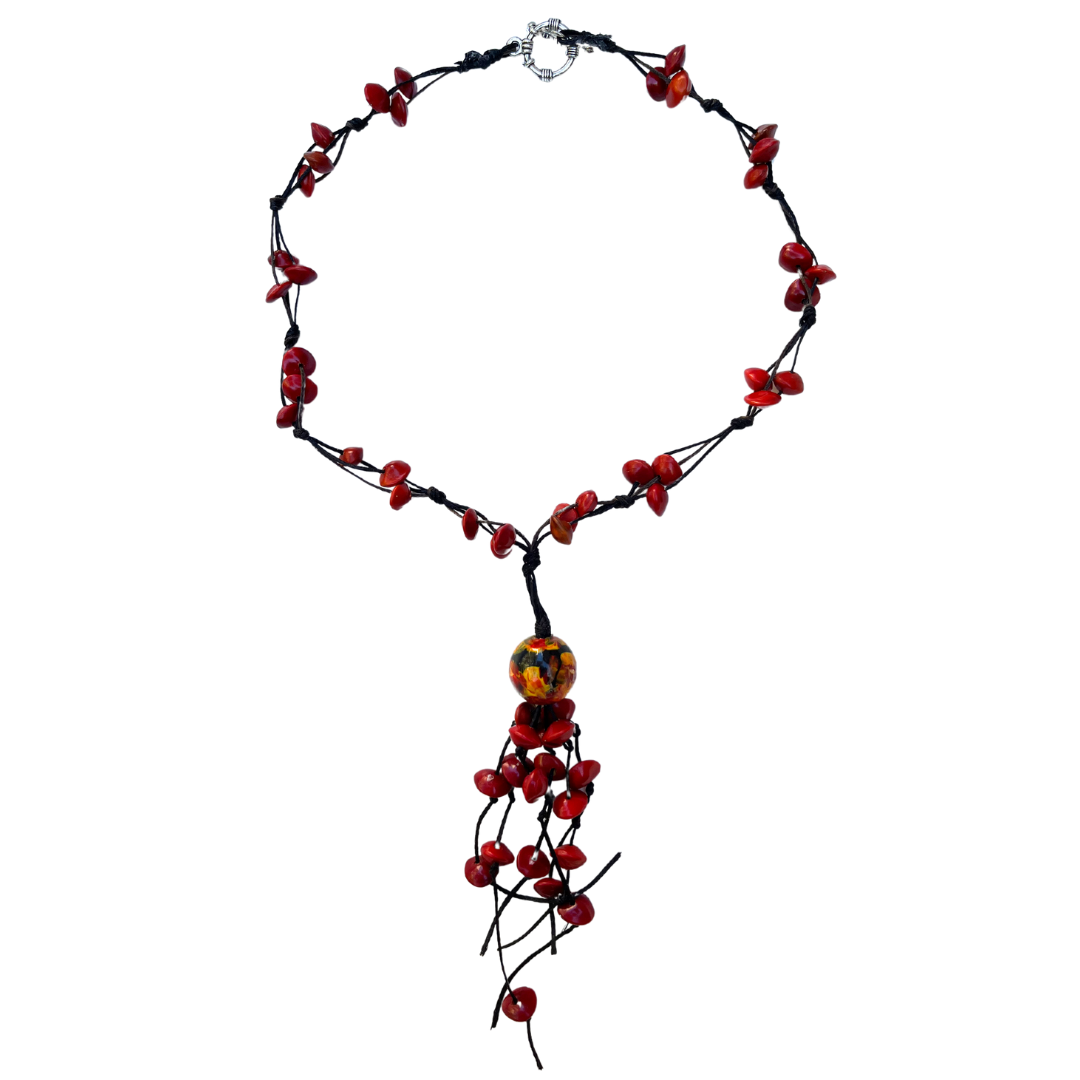 Ininti Seed Pendant Necklace by Michelle Weare