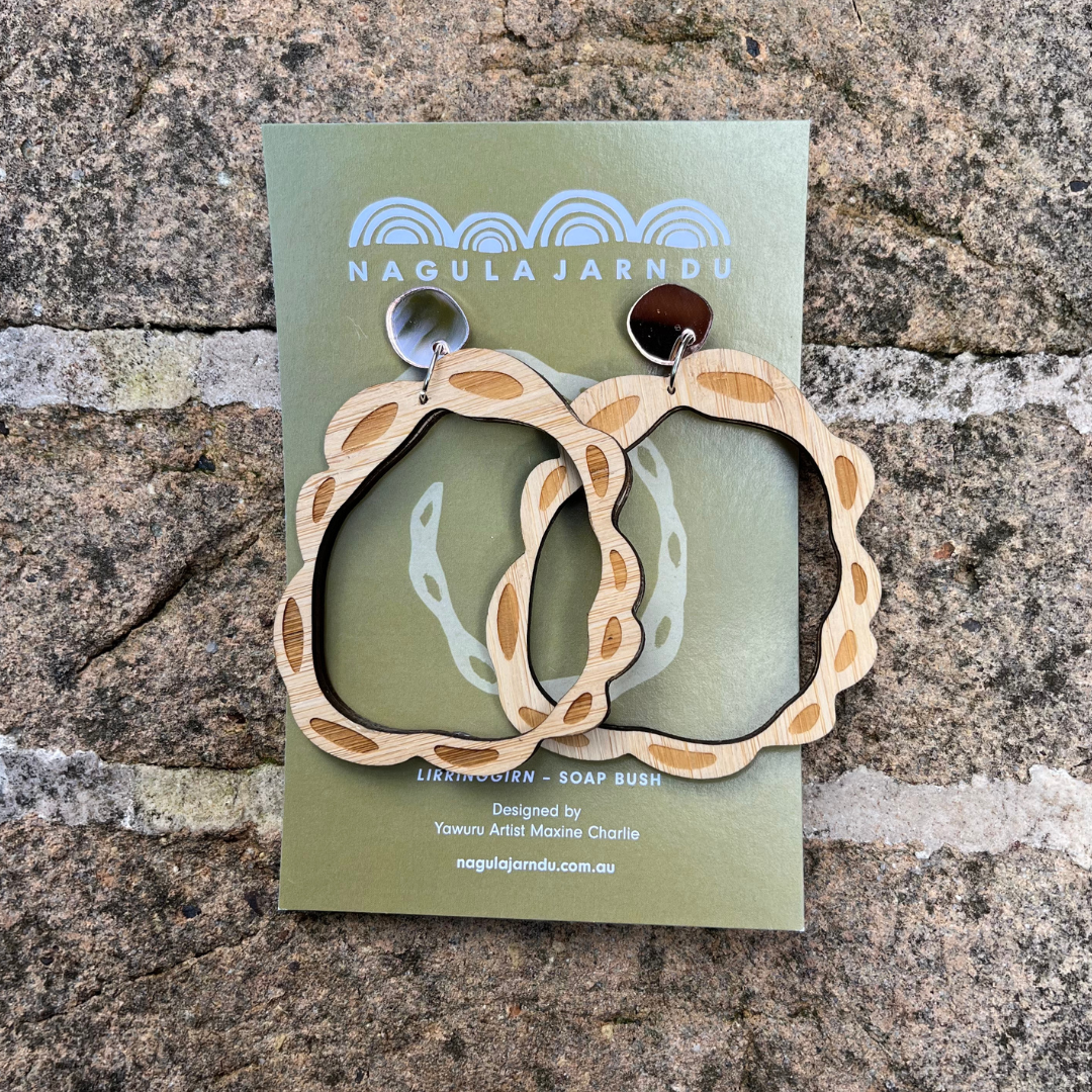 Lurringirrn (Soapbush) Earrings By Maxine Charlie