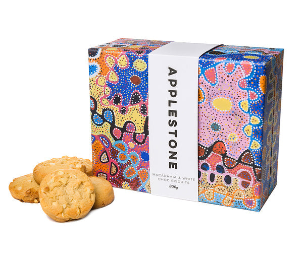 Applestone Macadamia & White Chocolate Shortbread