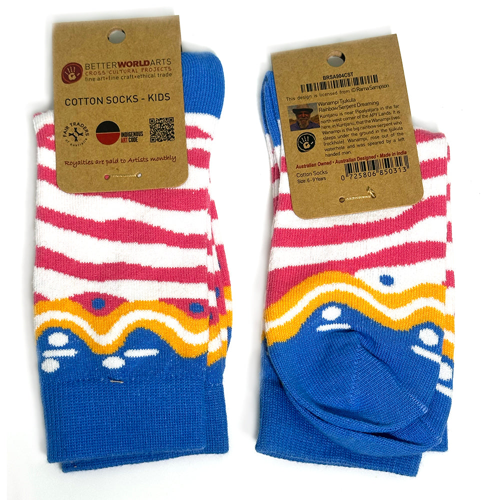 Kids Cotton Socks by Rama Sampson - Kuntjanu (6-9 Years)