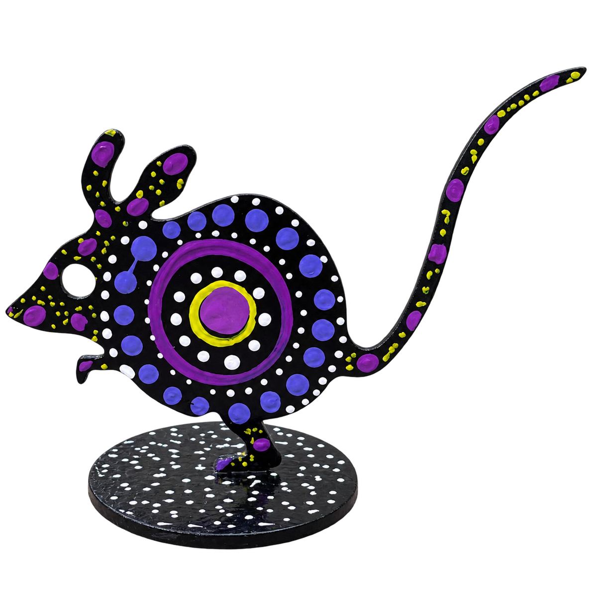 Hopping Mouse Metal Sculpture