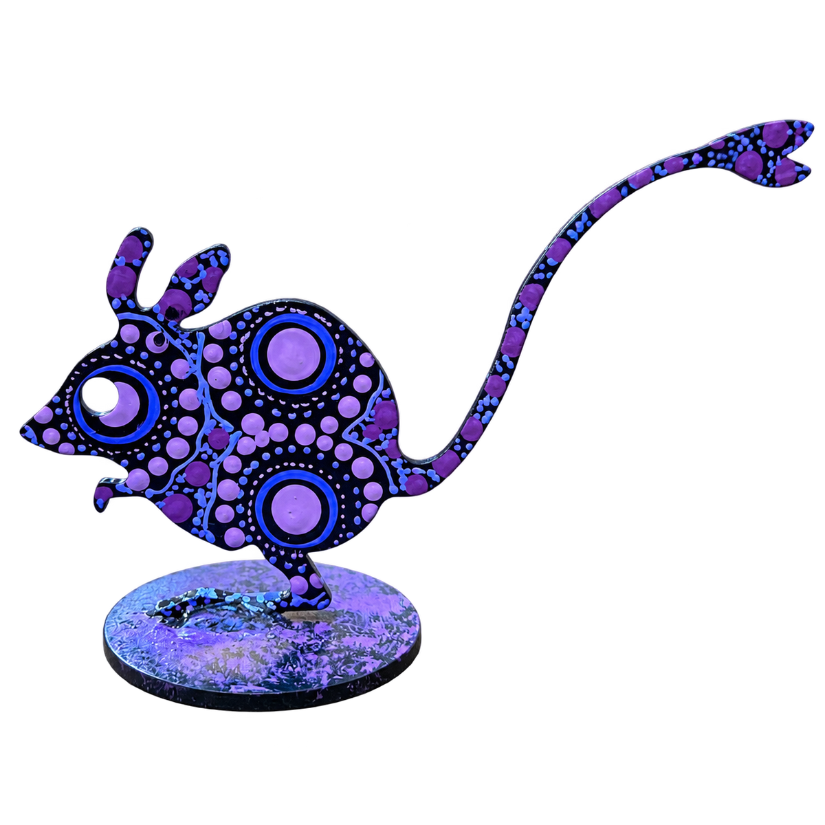 Hopping Mouse Metal Sculpture