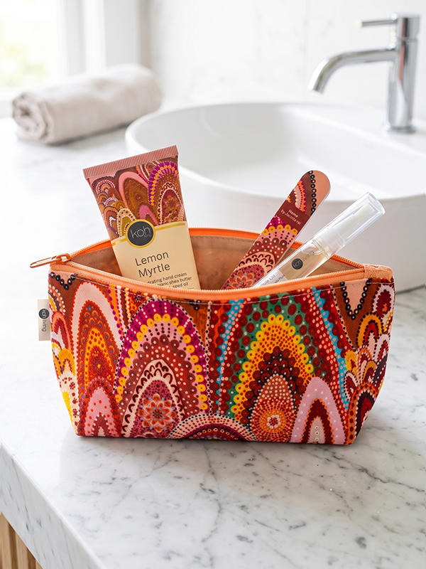 Home artwork cosmetic bag by Jacinta-rai