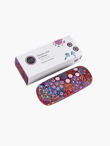 Aboriginal Women's Dreaming Glasses Case and Lens Cleaner Set