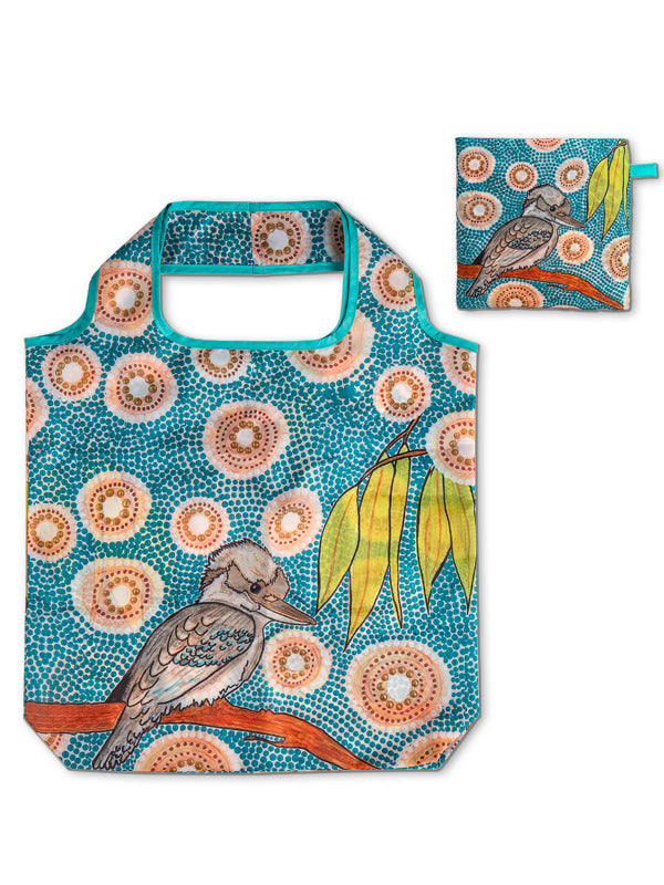 Aboriginal Kookaburra Recycled Plastic Bottle Bag