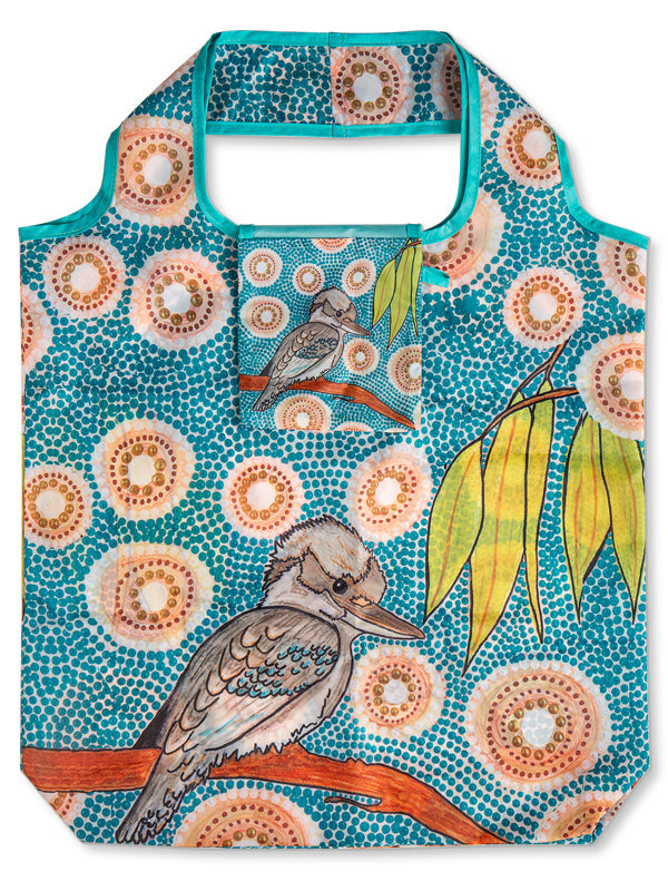 Aboriginal Kookaburra Recycled Plastic Bottle Bag