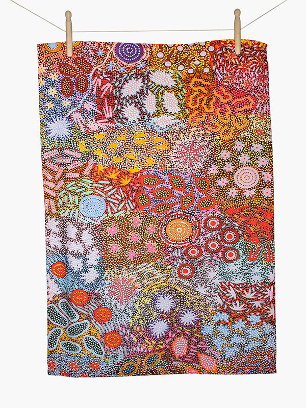 Grandmother's Country Cotton Tea Towel
