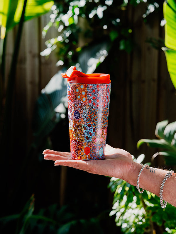 Aboriginal Grandmother's Country Stainless Steel Travel Mug