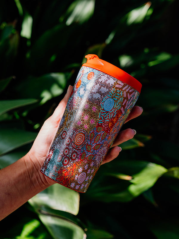 Aboriginal Grandmother's Country Stainless Steel Travel Mug