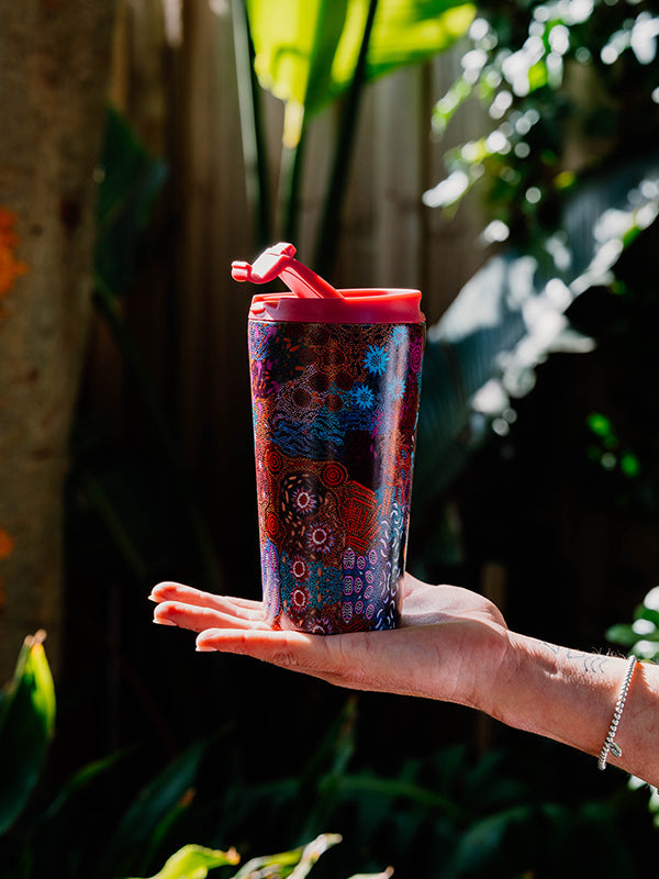 Aboriginal Women's Dreaming Stainless Steel Travel Mug