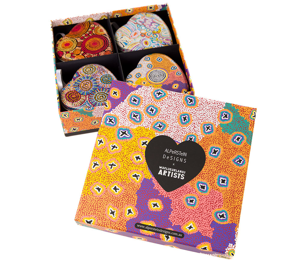 4 Pack Heart Shaped Tins