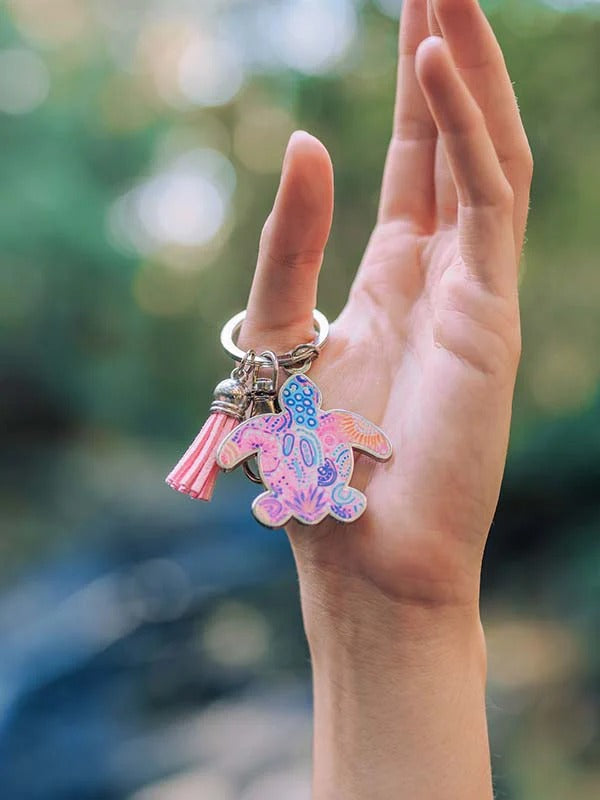 Aboriginal Women's Love Turtle Keyring
