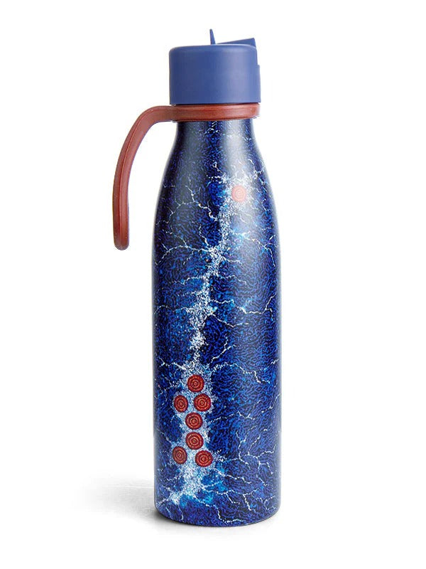 Aboriginal Seven Sisters silicone handle water bottle