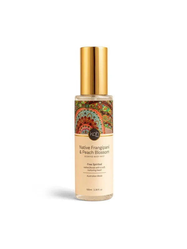 Aboriginal Native Frangipani & Peach Blossom Body Mist