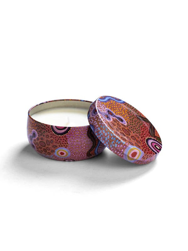 Aboriginal Scented Saltbush & Caramel Candle Tin