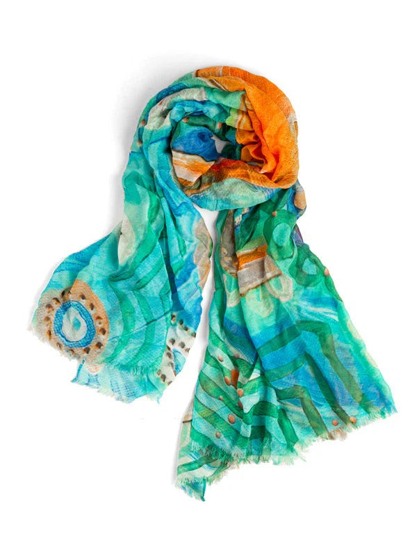 Aboriginal Hooked Rectangle Scarf