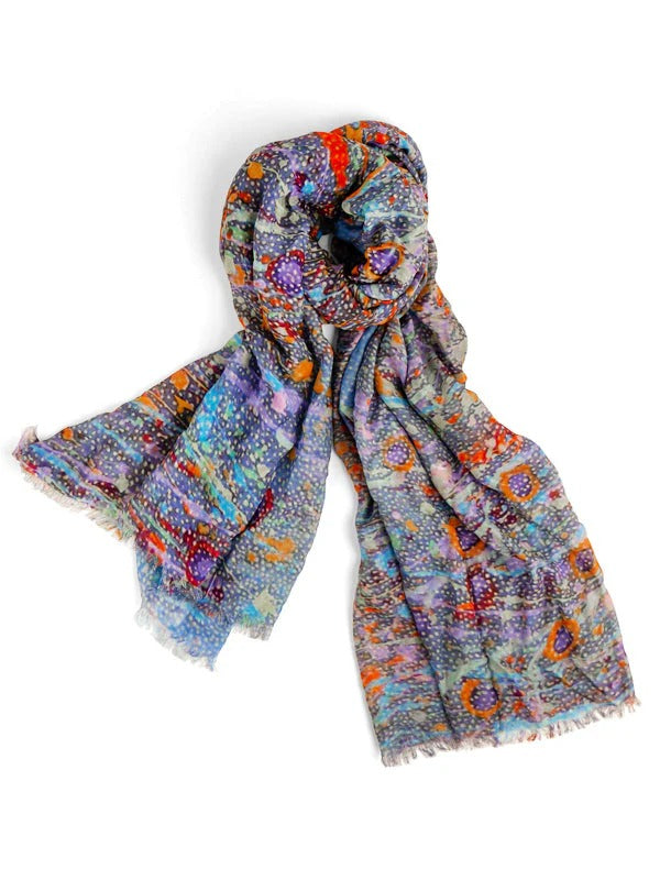 Aboriginal Morning Mist Rectangle Scarf
