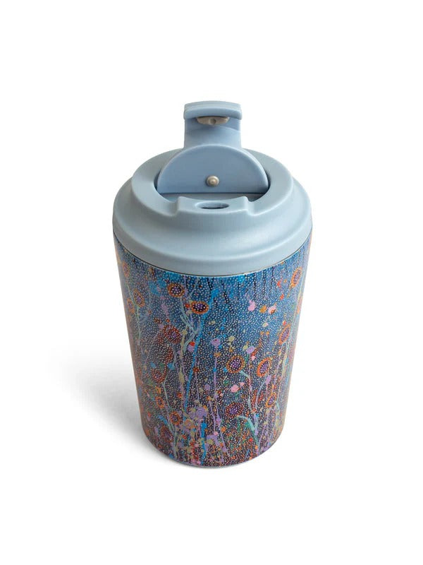 Aboriginal Morning Mist Stainless Steel Travel Mug 340ml