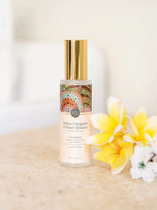 Aboriginal Native Frangipani & Peach Blossom Body Mist