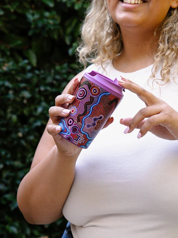 Aboriginal Our Country Stainless Steel Travel Mug 340ml