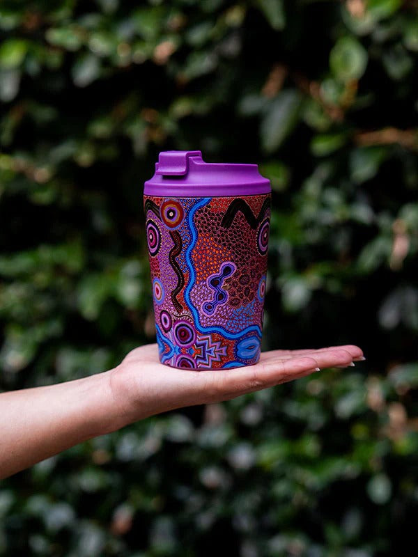 Aboriginal Our Country Stainless Steel Travel Mug 340ml