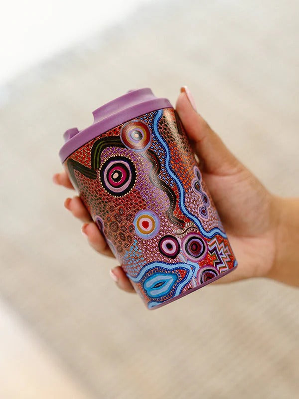Aboriginal Our Country Stainless Steel Travel Mug 340ml