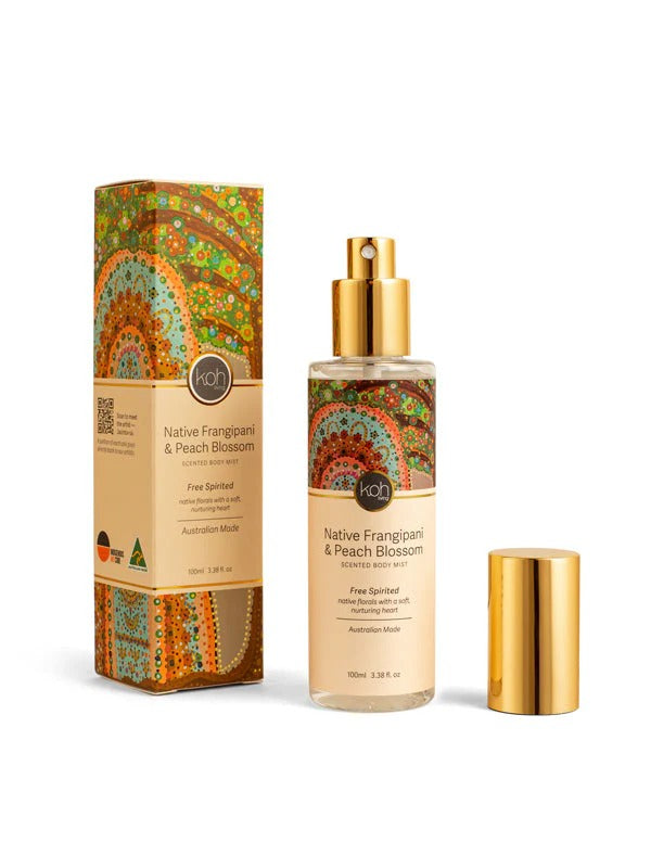 Aboriginal Native Frangipani & Peach Blossom Body Mist