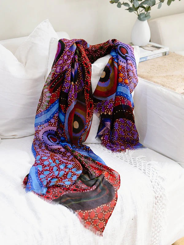 Aboriginal Our Country Rectangle Scarf