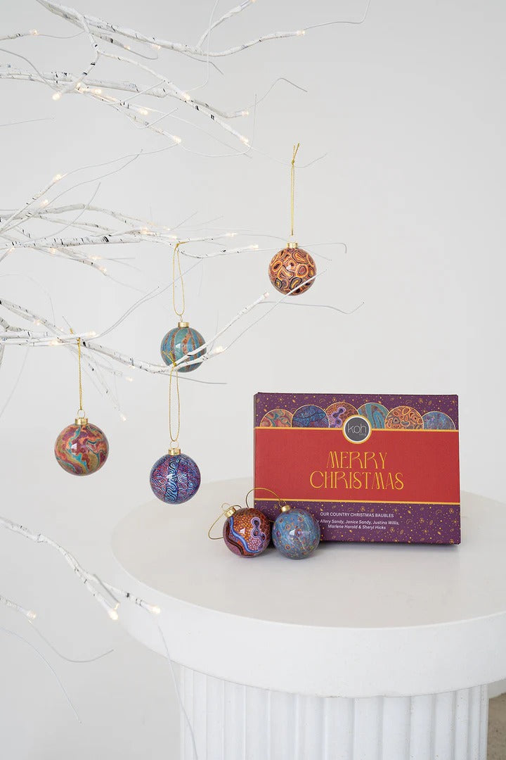 Aboriginal Our Country 6 Pack Mini Baubles