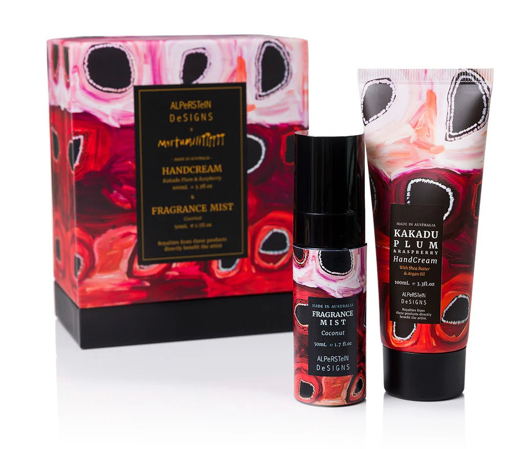 Kakadu Plum & Raspberry hand cream & Coconut fragrance mist gift set