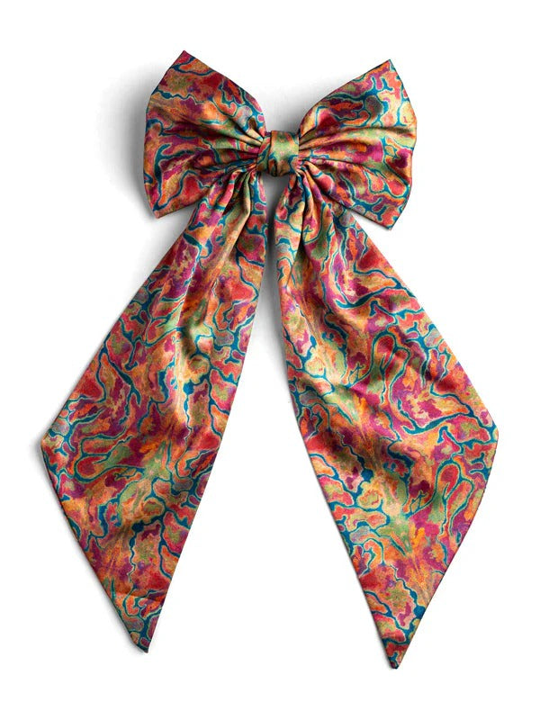 Aboriginal Pilbara Creeks Bow Hair Clip