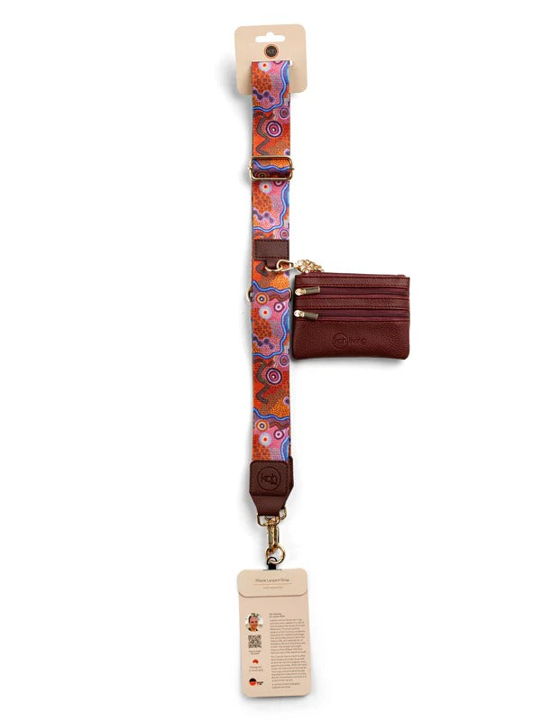 Aboriginal Our Country mobile phone lanyard strap