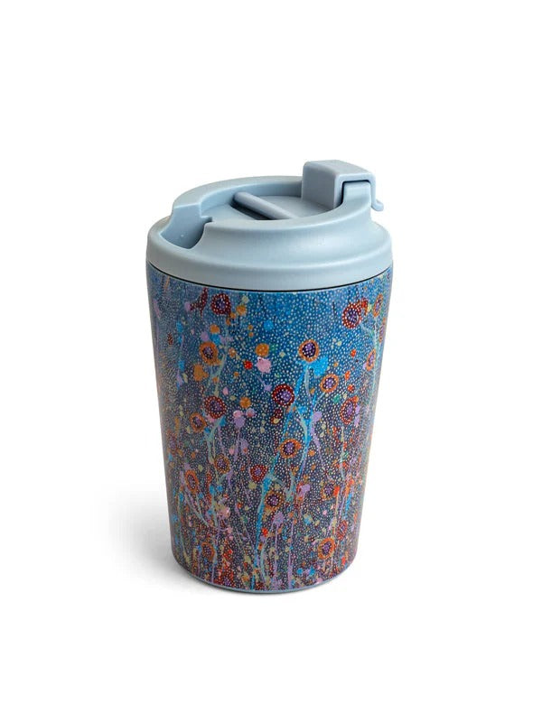 Aboriginal Morning Mist Stainless Steel Travel Mug 340ml