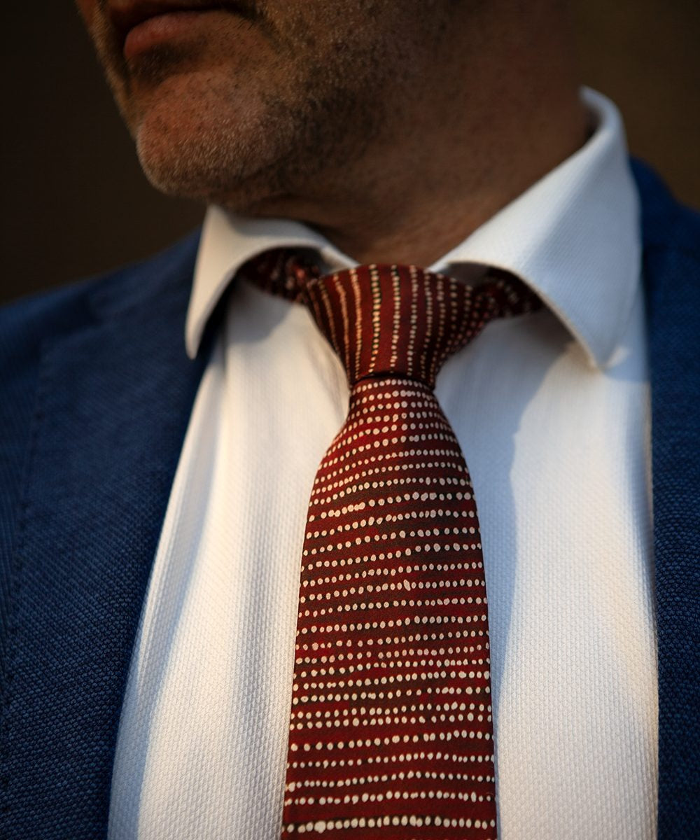 Hail at Kaakurutintjinya Tie by Willy Tjungurrayi