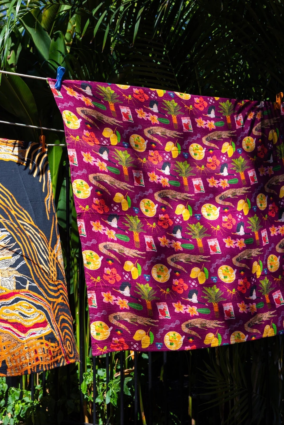 Aboriginal Muslin Baby Wrap - Larrakia Country