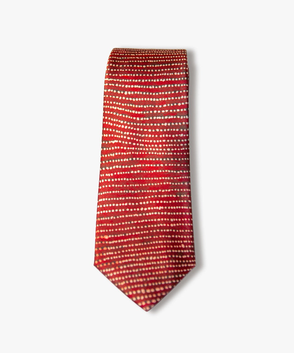 Hail at Kaakurutintjinya Tie by Willy Tjungurrayi