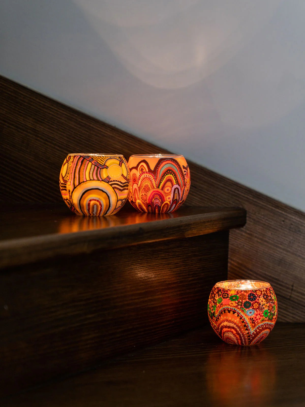 Aboriginal Home tealight candle holder