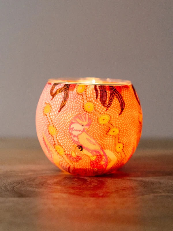 Aboriginal Spirit Being tealight candle holder