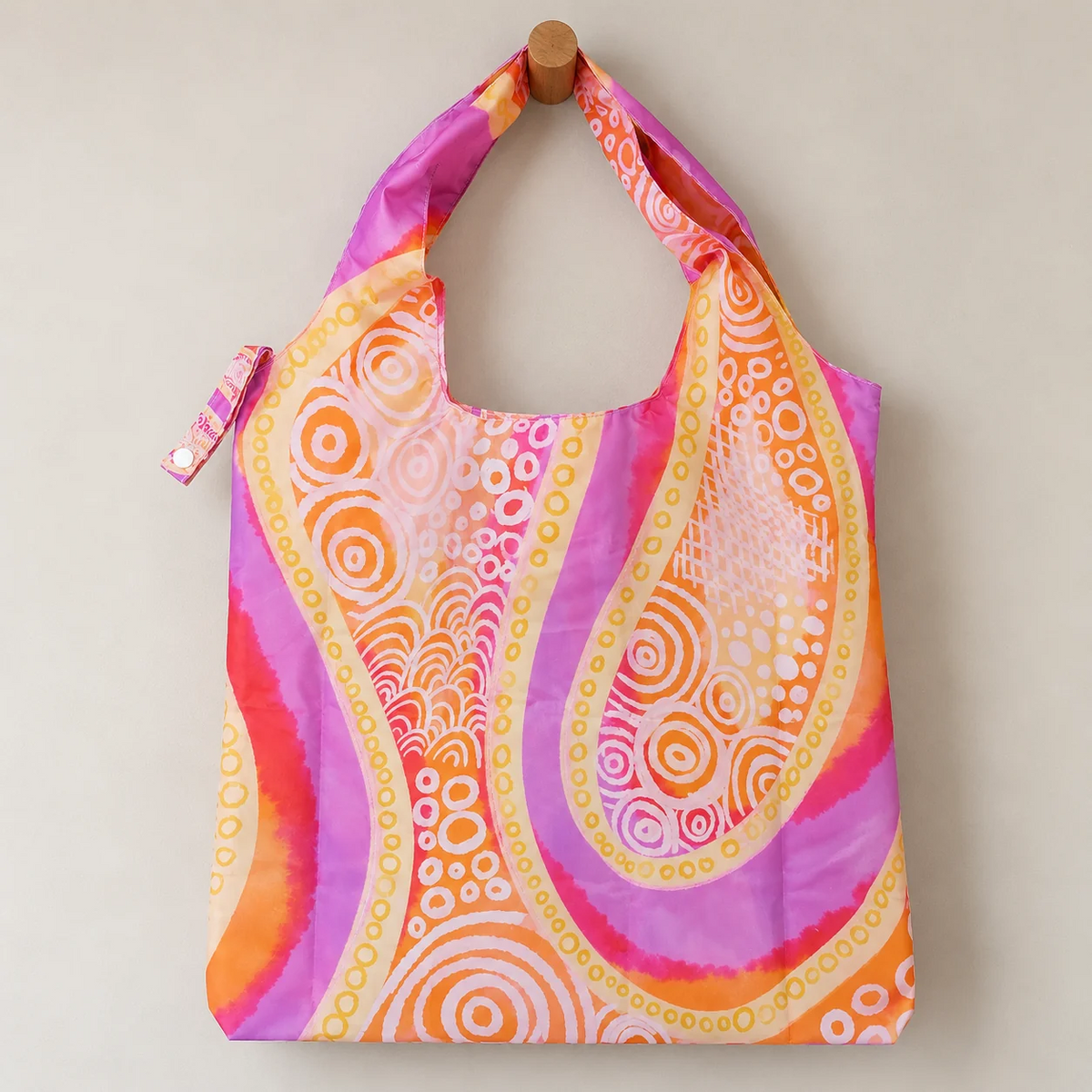 Aboriginal Art Reusable Shopping Bag - Big River