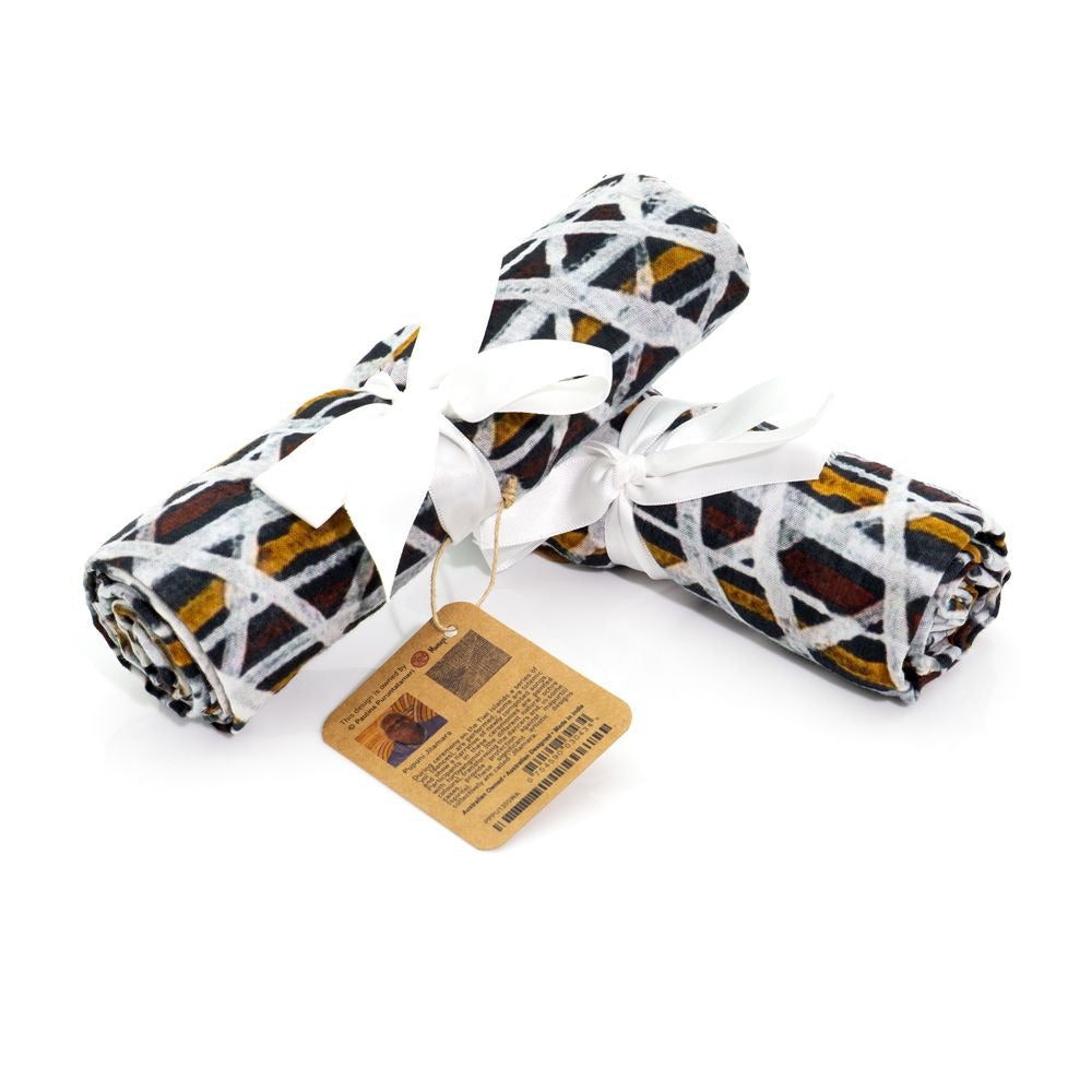 Muslin Baby Swaddle by Paulina Puruntatameri