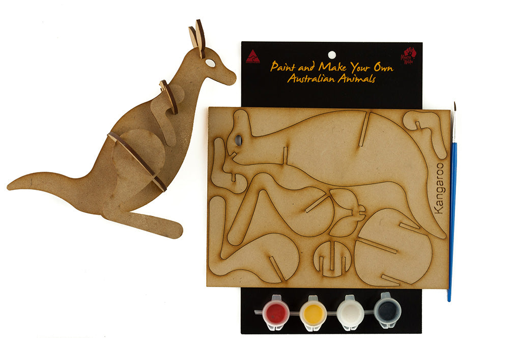 Make and Paint 3D Kangaroo