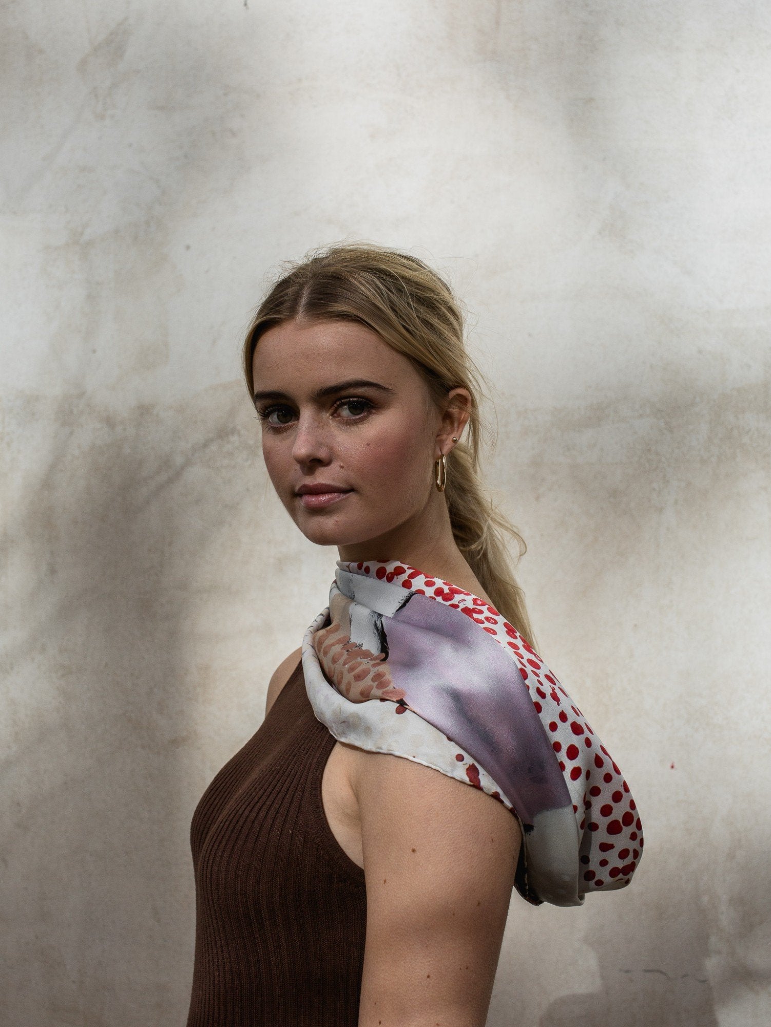 Wilarra Silk Scarf by Mulyatingki Marney x One Of Twelve