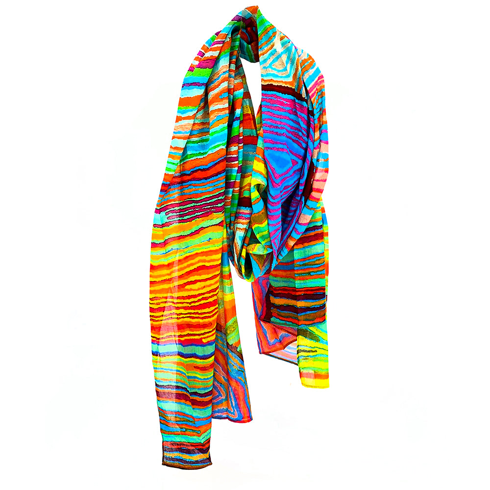 Organic Cotton Scarf by Judy Napangardi Watson