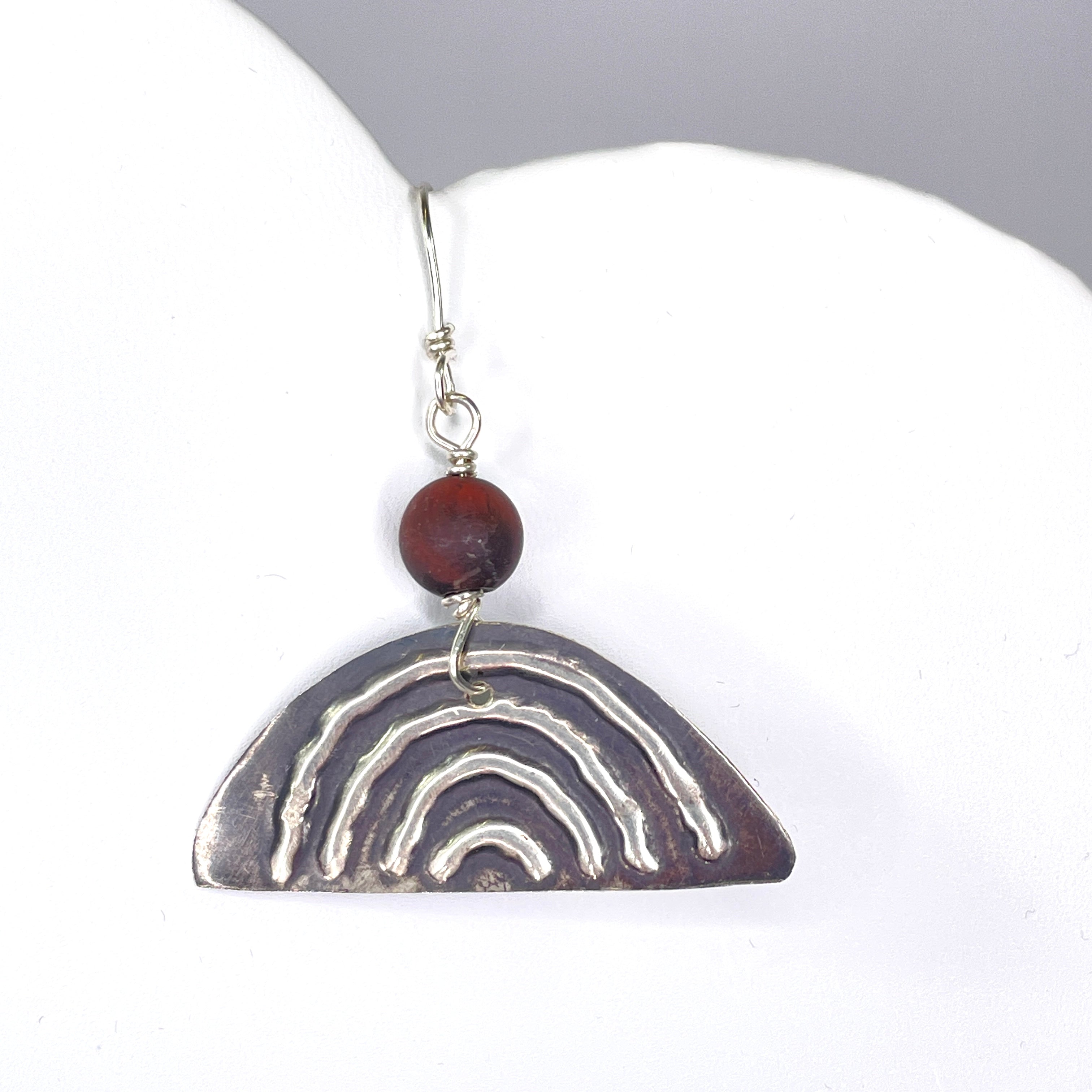 Yulubirrngiin, gunhungurraan “Rainbow” Sterling Silver with Matt Tigers Eye by Sonia Pallett