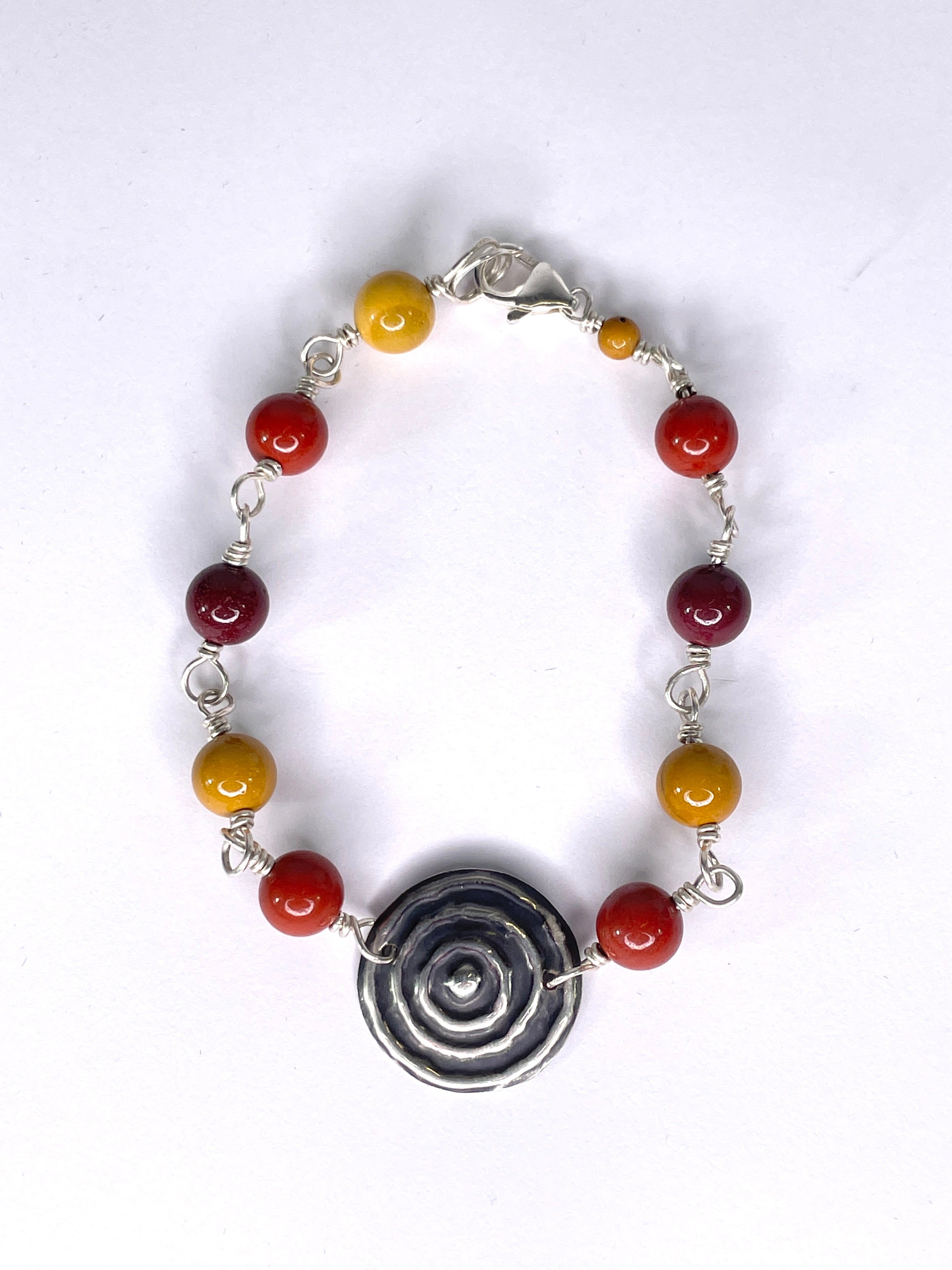 Ngulburnan "Waterhole” Mookaite Bracelet by Sonia Pallett