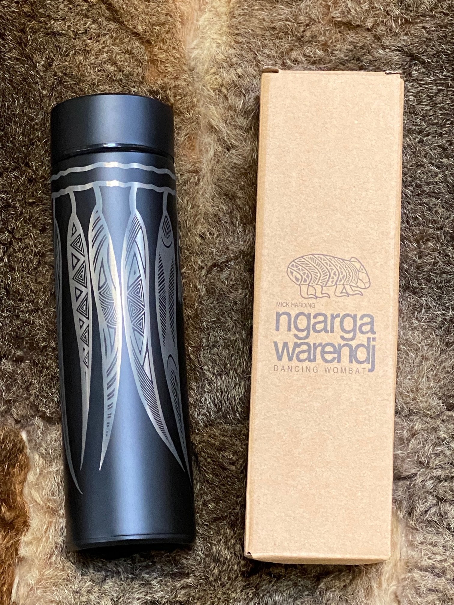 Insulated Stainless Steel Bottle with Infuser by Ngarga Warendj