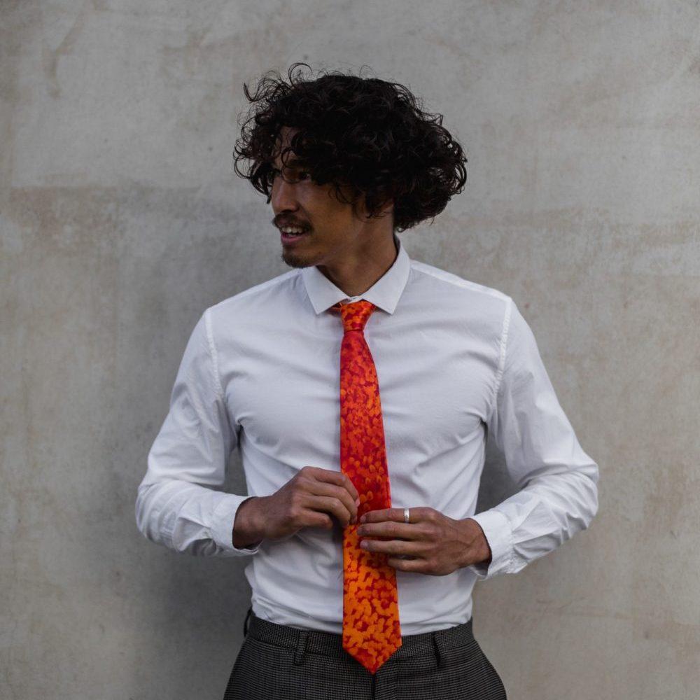 Kulyakartu Silk Tie by Muuki Taylor x One Of Twelve