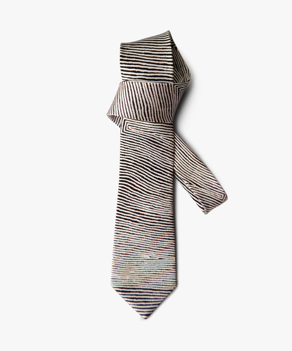Untitled Tie by Warlimpirrgna Tjapaltjarri